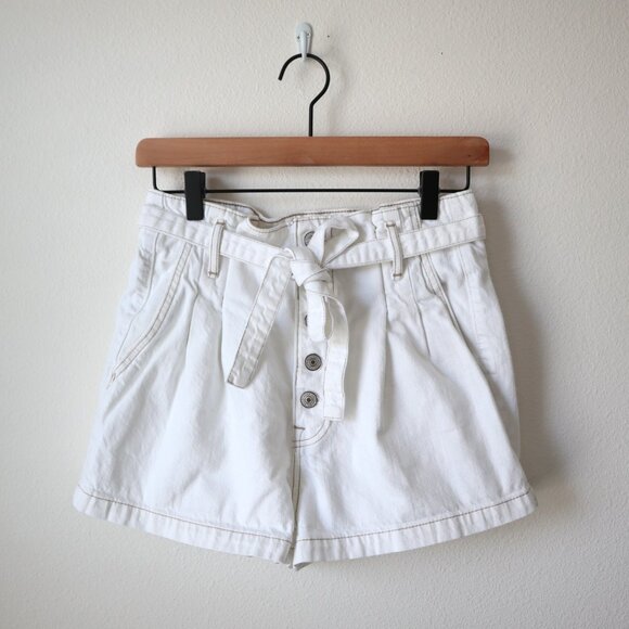 Abercrombie & Fitch Pleated Belted Shorts | 27/4 - Picture 1 of 5
